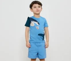 2 Kinder-T-Shirts mit Applikation