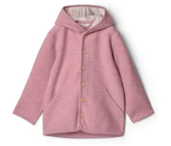 Kinder-Walkjacke mit Merinowolle, rosa
