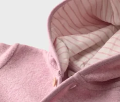 Kinder-Walkjacke mit Merinowolle, rosa