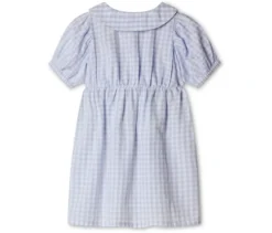 Kinder-Webkleid mit Bubi-Kragen