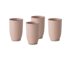 4 KINTO »Nori« Becher, rosa, 350 ml