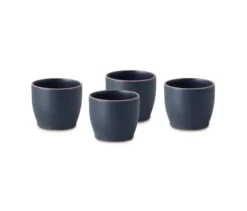 4 KINTO »Nori« Becher, schwarz, 200 ml