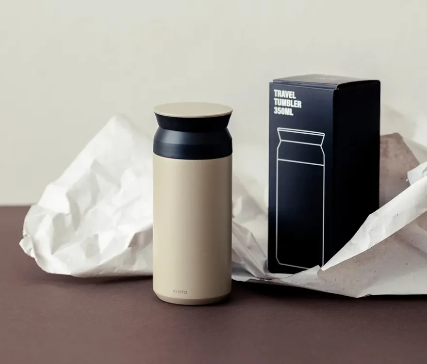 KINTO Travel Tumbler, sand-beige, 350 ml