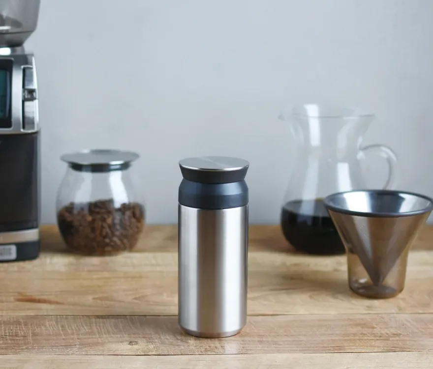 KINTO Travel Tumbler, silberfarben, 350 ml