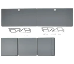 Klappenergänzungs-Set Metall »CN3«, grau