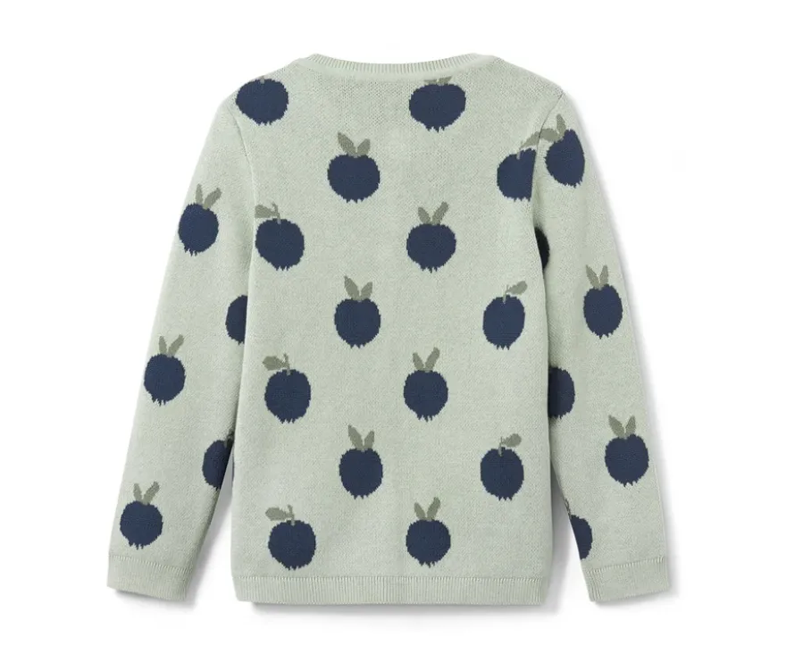 Kleinkind-Strickjacke, Blaubeere