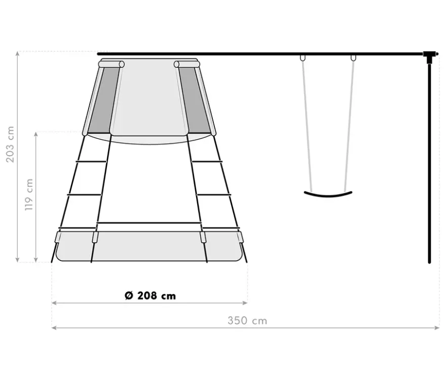 Kletterturm »Explorer« mit Schaukel