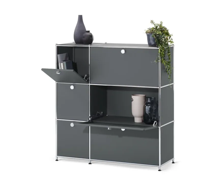Kommode »CN3« mit 6 Klappen, grau
