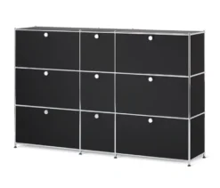 Kommode »CN3« mit 9 Klappen, schwarz