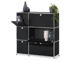 Kommode »CN3« mit 6 Klappen, schwarz