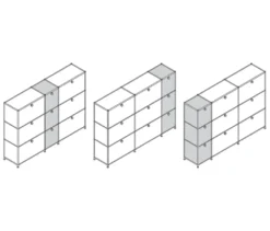 Kommode »CN3« mit 9 Klappen, weiß