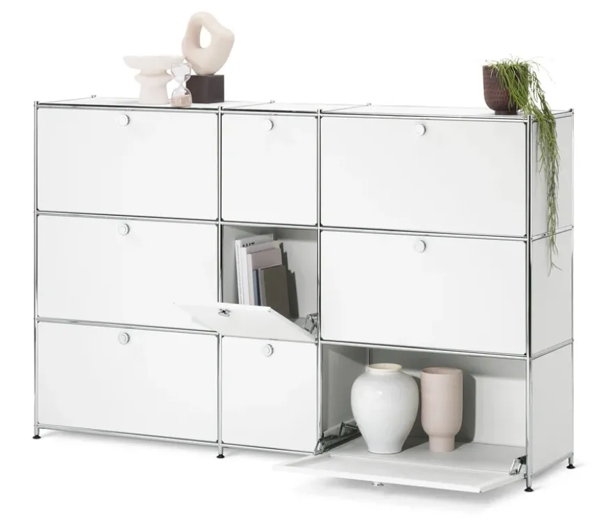 Kommode »CN3« mit 9 Klappen, weiß