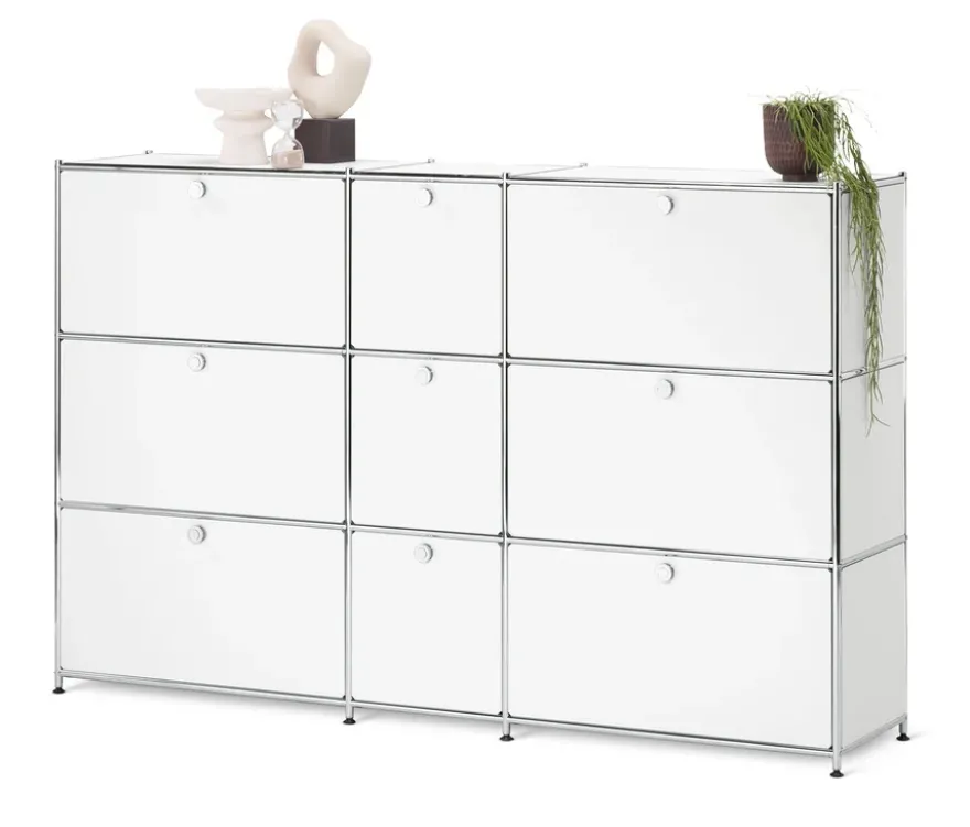 Kommode »CN3« mit 9 Klappen, weiß