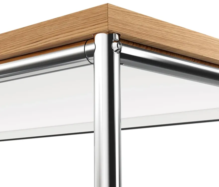 Kommode Metall »CN3« mit Holzplatte, 1 Kleiderstange, 1 Klappenfach und 3 Schubladen, weiß