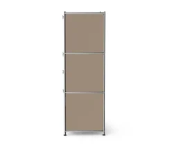 Kommode Metall »CN3« mit 2 Klappenfächern und 2 Schubladen, taupe