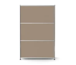 Kommode Metall »CN3« mit 2 Klappenfächern und 2 Schubladen, taupe