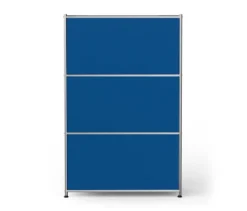 Kommode Metall »CN3« mit 3 Klappenfächern, enzianblau