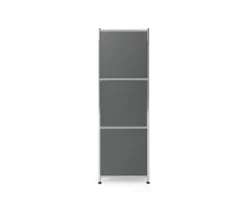 Kommode Metall »CN3« mit 4 Klappenfächern, grau