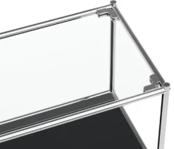 Kommode Metall »CN3« mit 2 Klappenfächern, schwarz