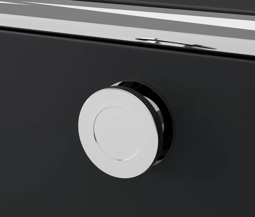 Kommode Metall »CN3« mit 2 Klappenfächern, schwarz