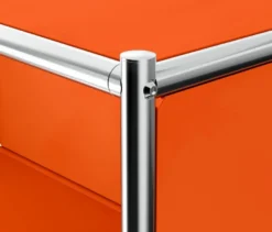 Kommode Metall »CN3« mit 2 Klappenfächern, orange