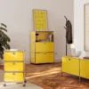 Kommode Metall »CN3« mit 2 Klappenfächern, gelb