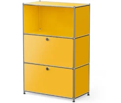 Kommode Metall »CN3« mit 2 Klappenfächern, gelb