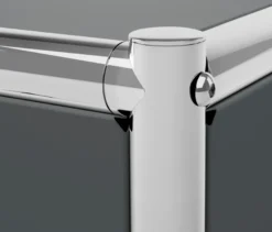 Kommode Metall »CN3« mit 2 Klappfächern, grau
