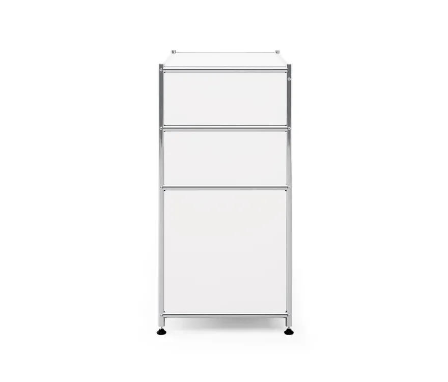 Kommode Metall »CN3« mit 3 Schubladen, weiß