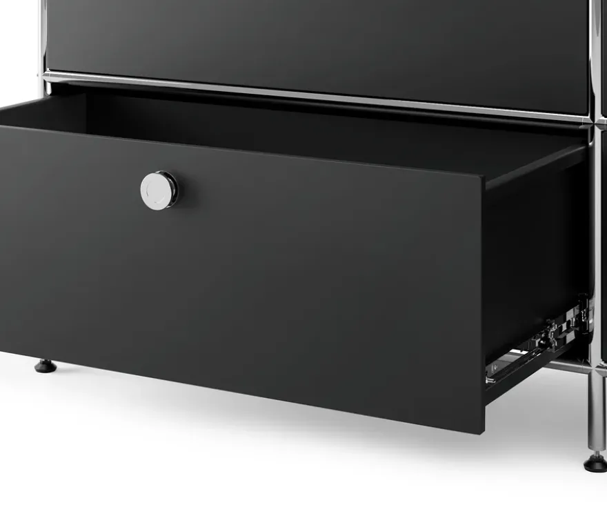 Kommode Metall »CN3« mit 6 Schubladen, schwarz