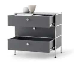 Kommode Metall »CN3« mit 3 Schubladen, grau