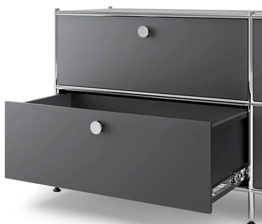 Kommode Metall »CN3« mit 3 Schubladen, grau