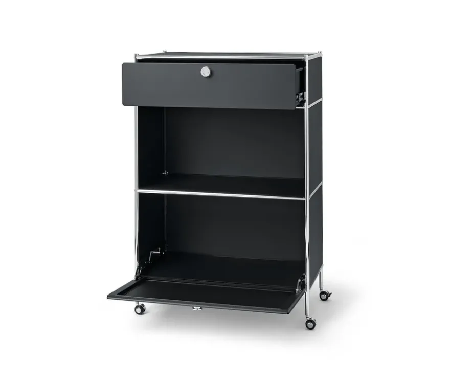 Kommode Metall »CN3« mit 1 Schublade und 1 Klappenfach