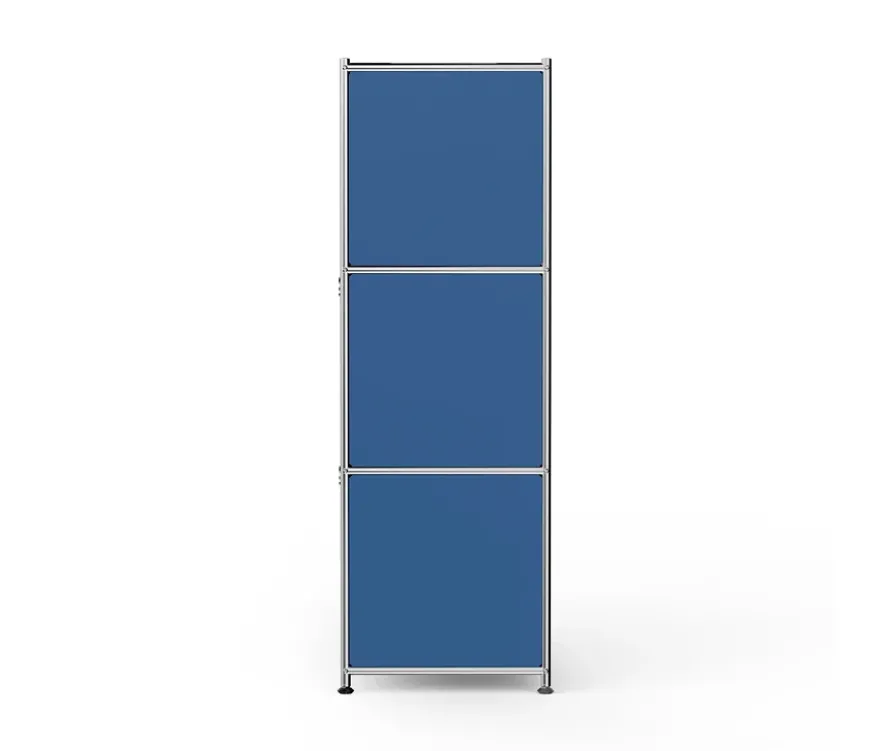 Kommode Metall »CN3« mit 2 versetzbaren Klappenfächern, enzianblau