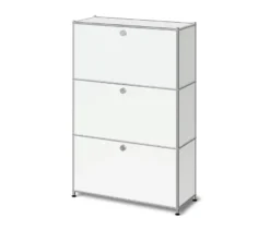 Kommode Metall »CN3 Slim Line« mit 3 Klappfächern, weiß