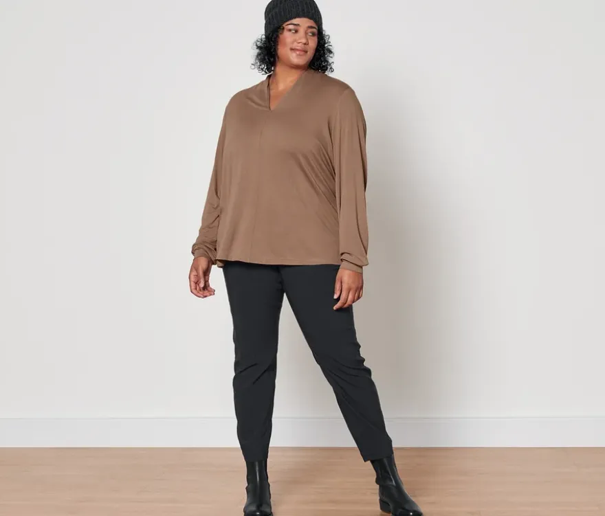 Konfektionierte Bengalinhose, schwarz