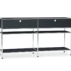 Konsole Metall »CN3« mit 2 Schubladen, schwarz