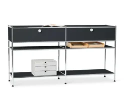 Konsole Metall »CN3« mit 2 Schubladen, schwarz