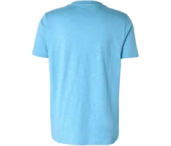 Kurzarm-Henley, hellblau