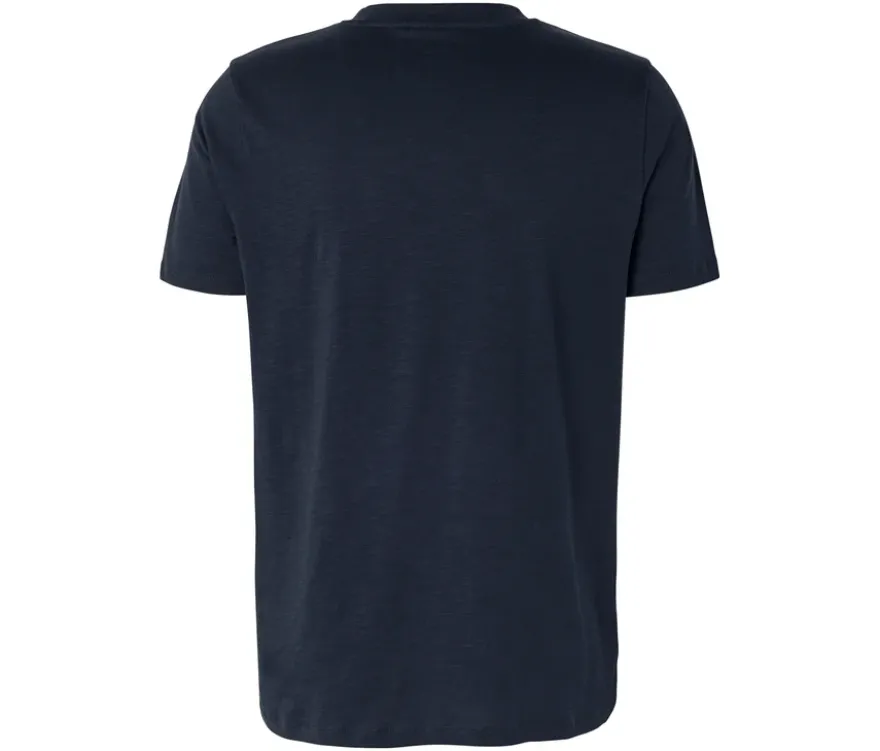 Kurzarm-Henley, navy