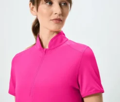 Kurzarm-Rad-Shirt, pink
