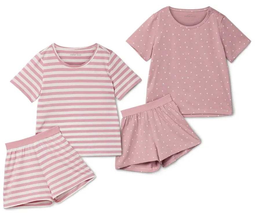 2 kurze Kinder-Pyjamas