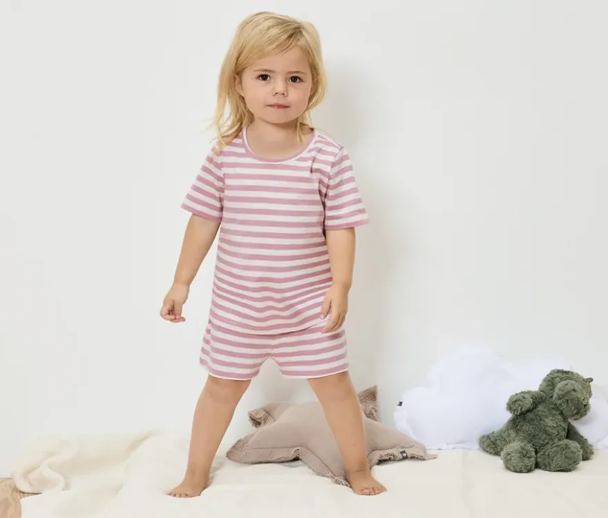 2 kurze Kinder-Pyjamas