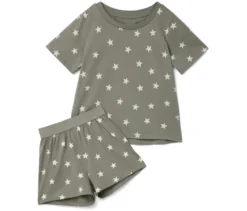 2 kurze Kinder-Pyjamas