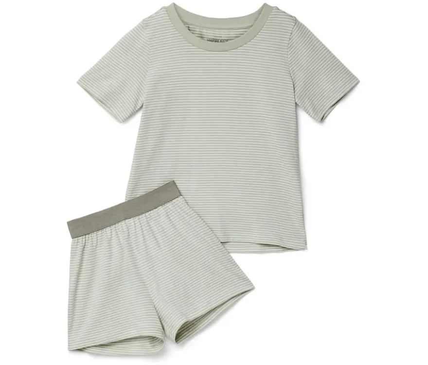 2 kurze Kinder-Pyjamas