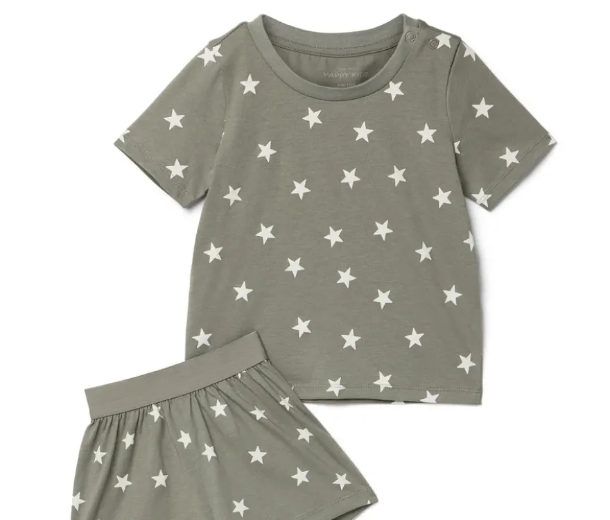 2 kurze Kinder-Pyjamas