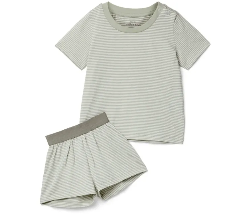 2 kurze Kinder-Pyjamas