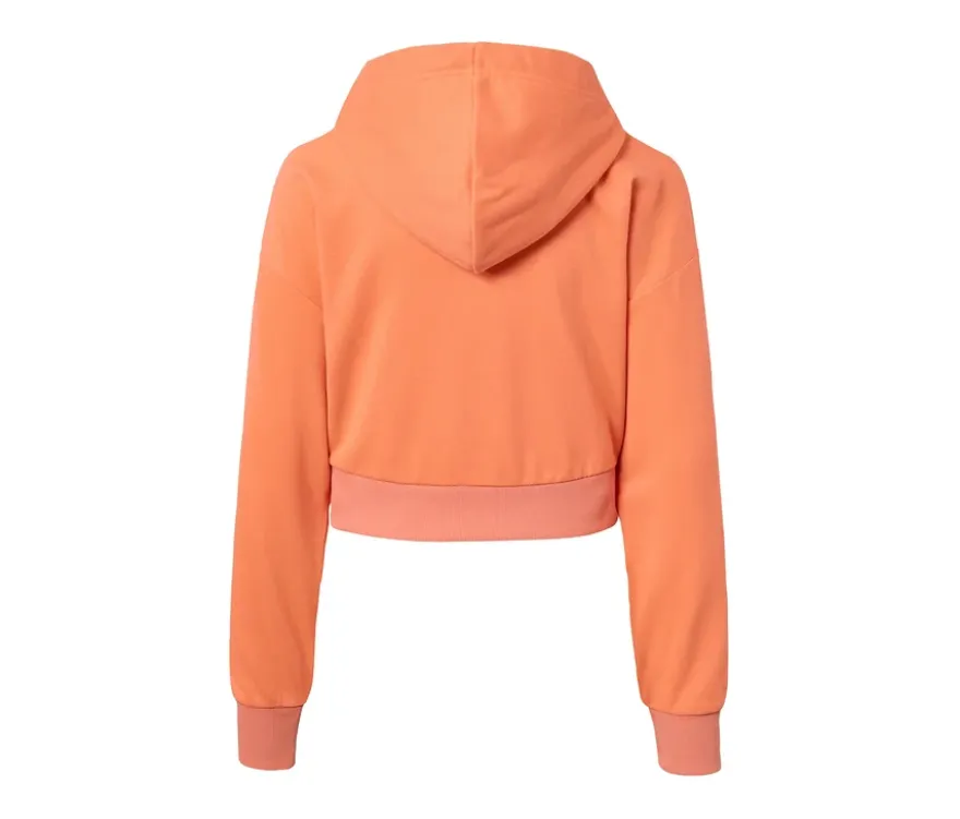 Kurze Sport-Sweatjacke, orange