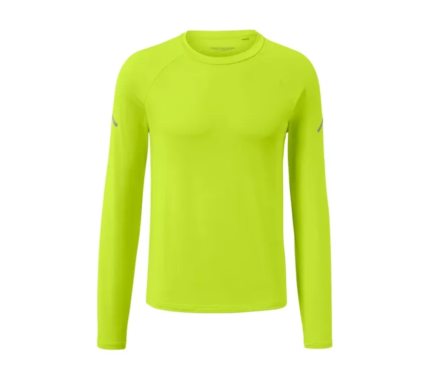 Langarm-Funktionsshirt, neonlime