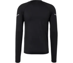 Langarm-Funktionsshirt, schwarz